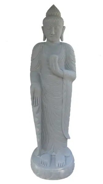 Product image 1 of the product “Standing Buddha with Lotus Flower, ca. 180 cm H ”